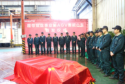 欧博abg首台AGV智能小车揭彩首发